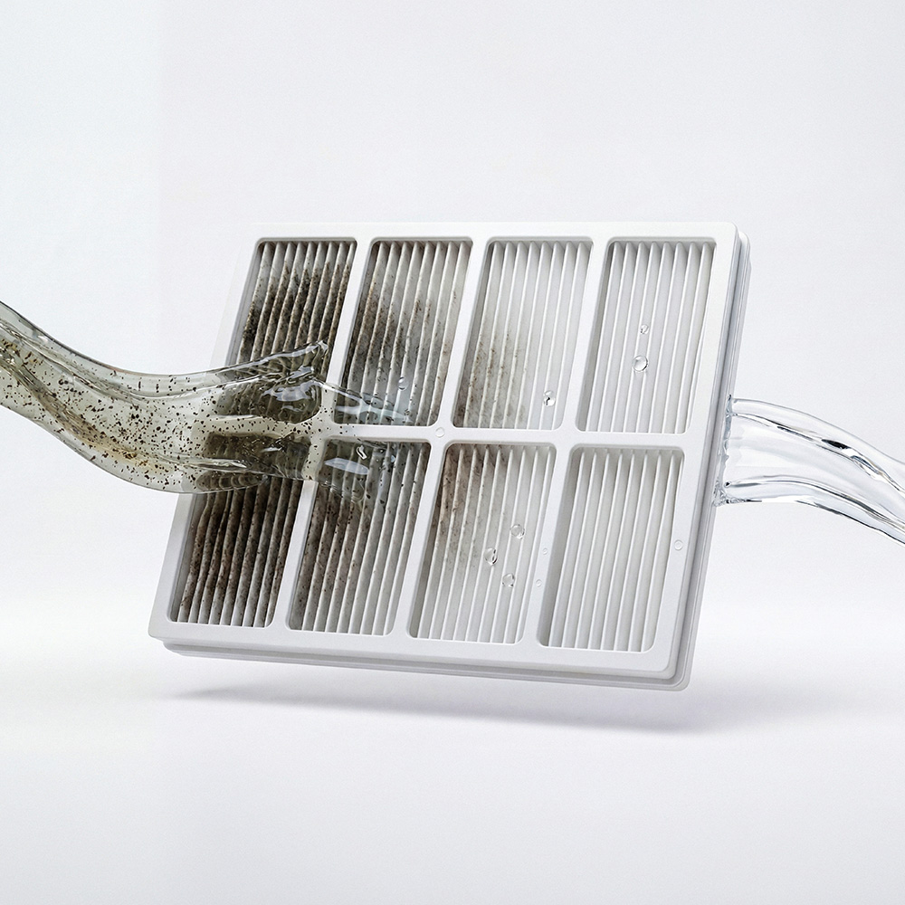 Rinsing the UltraFilter after a cleaning cycle